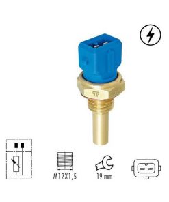 Sensor de Temperatura Astra Blazer Celta Classic Corsa Novo Corsa Kadett Ipanema Meriva Monza Omega Suprema Prisma Vectra Zafira Elba Fiorino Marea Tempra Tipo Uno  1.0/2.4 8v; 1.0/1.4 8v (Flex);1.0 8v EFI Gasolina; 1.0/1.8 (8v/16v Gasolina);2.4 MPFI; 2.0/4.1; 2.0/2.4 (8v/16v Gasolina/Flex); 1.4/1.6 MPI; 2.0 (8v/20v)