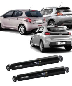 Par de Amortecedor Traseiro Peugeot 208 13/24 Peugeot 2008 16/24