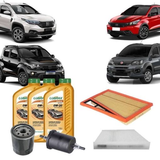Kit Troca de Óleo e Filtros Argo Cronos Mobi Uno (1.0 6v FireFly)