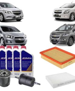 Kit Troca de Óleo e Filtros Cobalt Spin (1.4/1.8) Onix Prisma (1.0/1.4) Sonic (1.6)