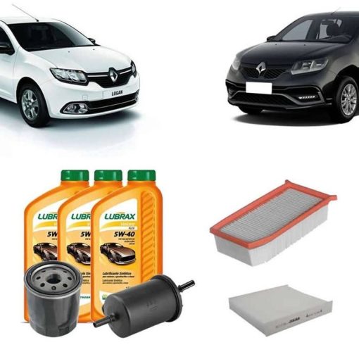 Kit Troca de Óleo e Filtros Logan Sandero (1.0 12v)