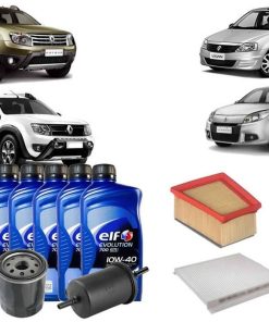 Kit Troca de Óleo e Filtros Logan Sandero 07/16 Duster 11/16 Oroch 15/16 (1.6 16v K4M)