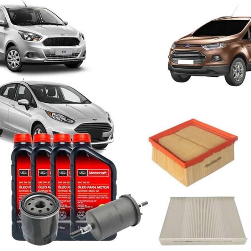 Kit Troca de Óleo e Filtros New Fiesta 13/19 Ka 14/18 EcoSport 12/18 (1.5/1.6 Sigma)