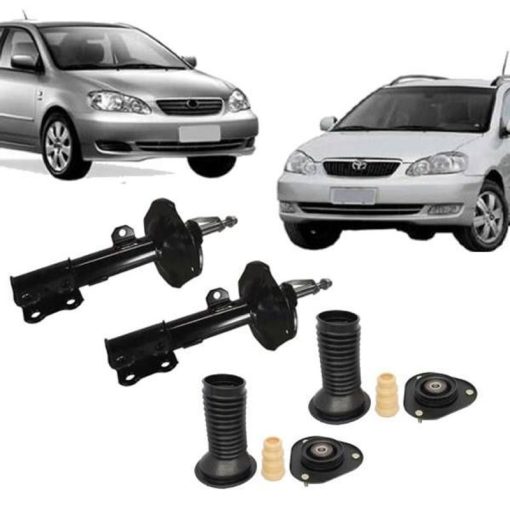 Par de Amortecedor Dianteiro + Kits Corolla e Fielder 03/08