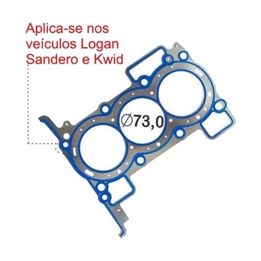 Junta do Cabeçote Logan Sandero (1.0 12v) (Chapa)