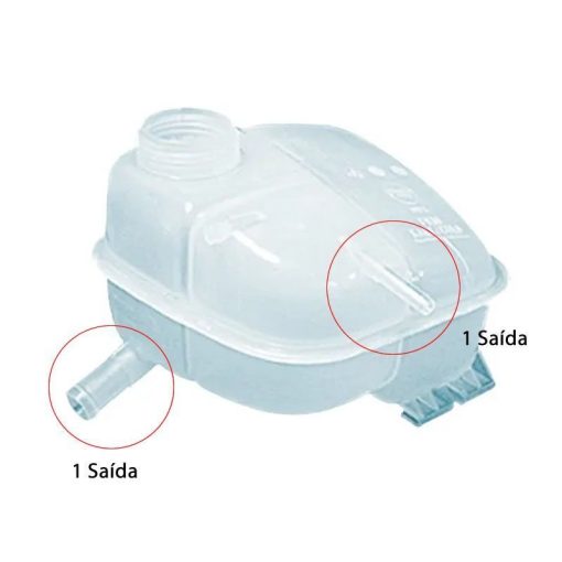 Reservatório de Água Radiador Astra 99/12 Vectra 06/11 (2 Saídas) (Sem Furo para Sensor) - Imagem 3