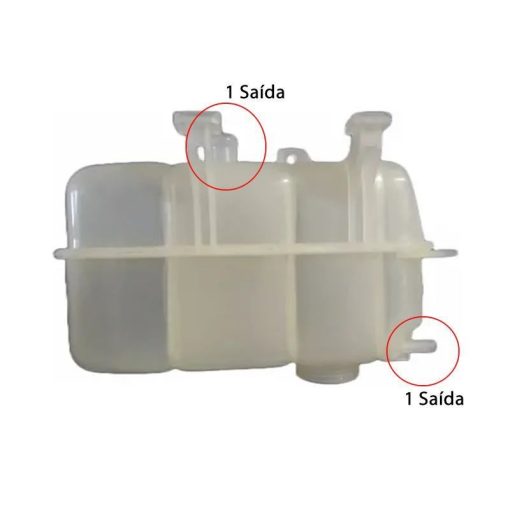 Reservatório de Água Radiador Palio Siena Strada 01/20 Idea 05/16 (2 Saídas) (Valeo) - Imagem 4