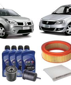 Kit Troca de Óleo e Filtros Logan Sandero (1.6 8v)