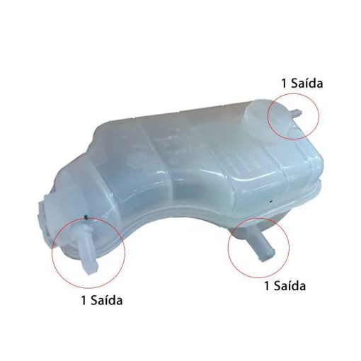 Reservatório de Água Radiador Fiesta Courier 96/06 (1.0/1.4/1.6 Zetec) (3 Saídas) - Imagem 5