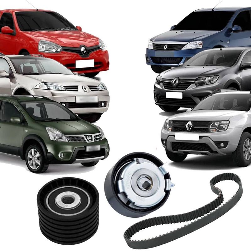 Kit Correia Dentada Clio Logan Sandero Duster Symbol Oroch Fluence Megane Scenic Livina (1.6 16v)