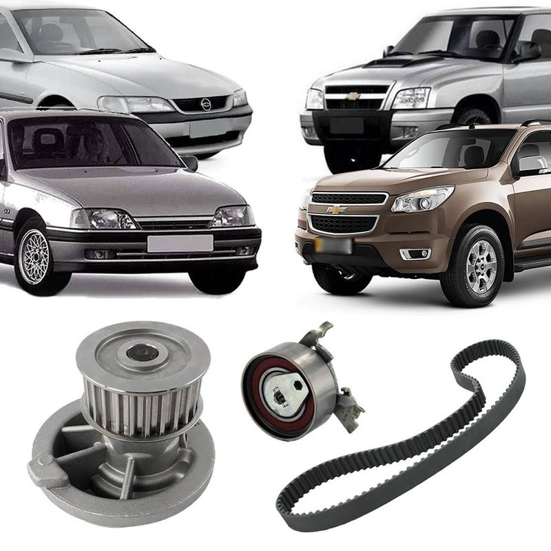 Kit Correia + Bomba Dágua Blazer S10 Vectra Omega (2.2 / 2.4 8v)