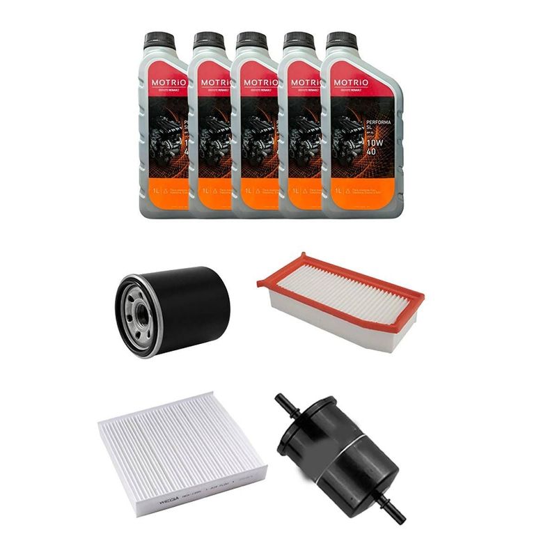 Kit Troca de Óleo e Filtros Logan Sandero Duster Captur 1.6 - Imagem 2