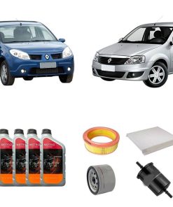 Kit Troca de Óleo e Filtros Logan Sandero (1.6 8v)