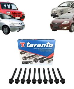 Jg Parafusos Cabeçote Fiat 500 07/11 Siena Palio 00/03 Doblo 01/06 Punto 09/17 Linea 08/12 Bravo 11/16 16v Gasolina
