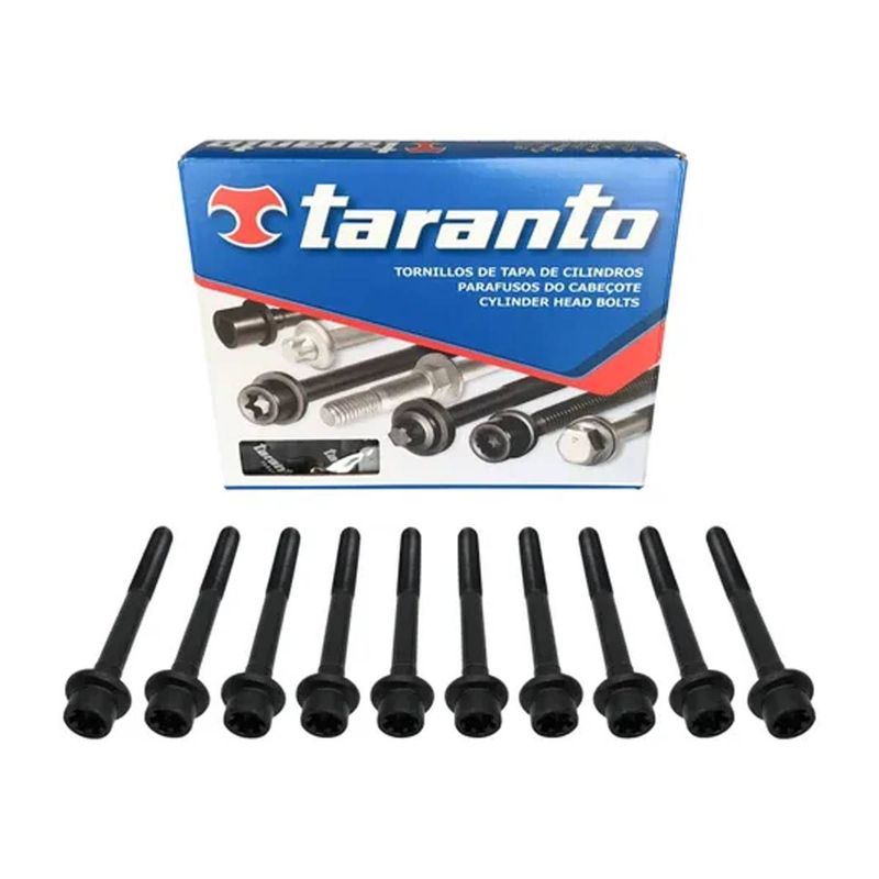 Jg Parafusos Cabeçote Fiat 500 07/11 Siena Palio 00/03 Doblo 01/06 Punto 09/17 Linea 08/12 Bravo 11/16 16v Gasolina - Imagem 2