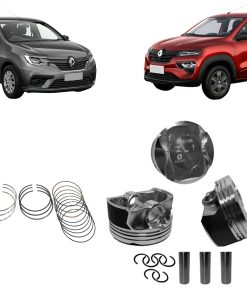 Pistão Com Anel Medida 1,00 Logan Sandero Kwid 14/23 1.0 12V 3Cc Motor Flex Sce