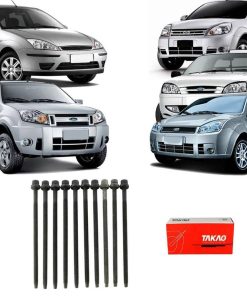 Jogo Parafusos Cabeçote Courier 97/99 Ecosport 12/26 Ka 14/18 Fiesta 96/19 Focus 10/19 1.5/1.6 16v Zetec/Sigma