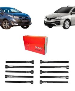 Jogo Parafusos Cabeçote Yaris 18/26 Etios 12/21 1.3/1.5 16v
